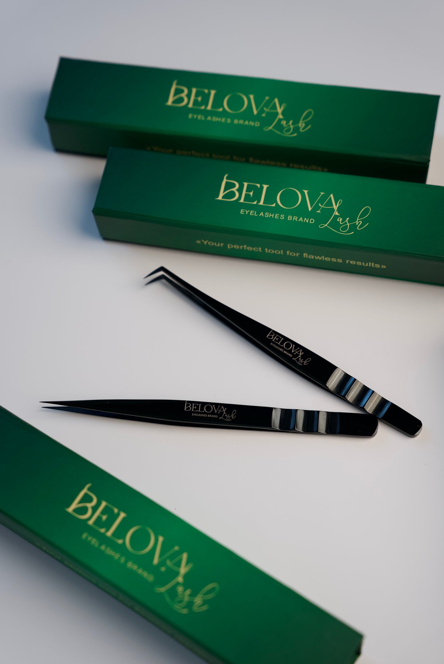Curved Volume Lash Tweezers | Belova Lash