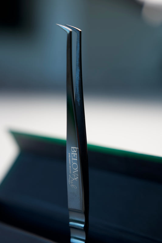Curved Lash Tweezers Belova Lash